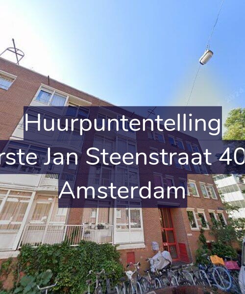 Foto gevel Huurpuntentelling voor Eerste Jan Steenstraat 40-D, Amsterdam