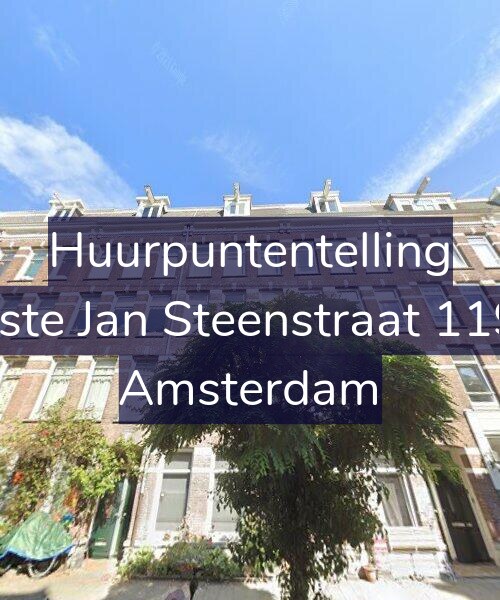 Foto gevel Huurpuntentelling voor Eerste Jan Steenstraat 119-3, Amsterdam