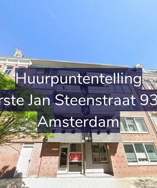 Foto gevel Huurpuntentelling voor Eerste Jan Steenstraat 93-A, Amsterdam