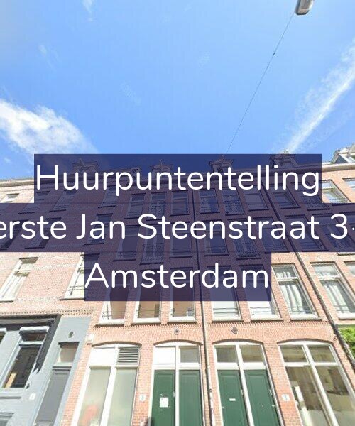 Foto gevel Huurpuntentelling voor Eerste Jan Steenstraat 3-3, Amsterdam