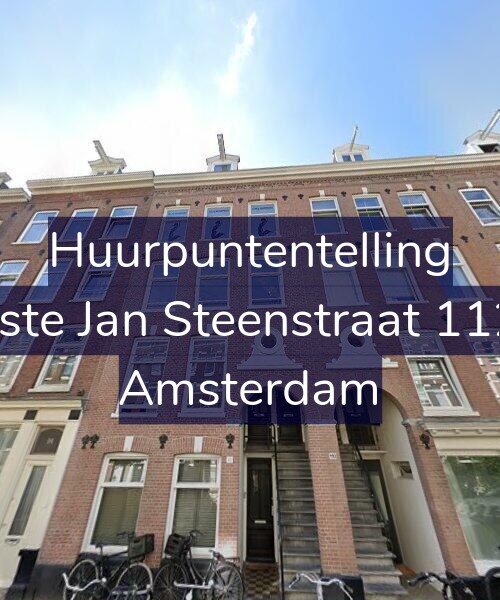 Foto gevel Huurpuntentelling voor Eerste Jan Steenstraat 112-3, Amsterdam