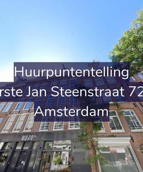 Foto gevel Huurpuntentelling voor Eerste Jan Steenstraat 72-3, Amsterdam