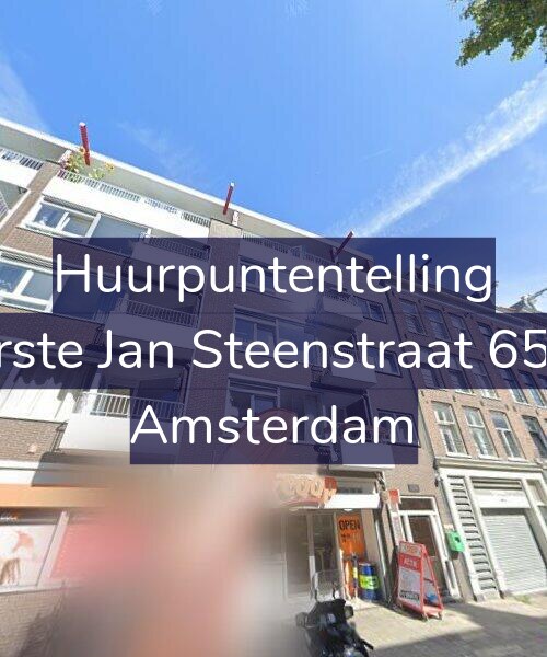 Foto gevel Huurpuntentelling voor Eerste Jan Steenstraat 65-A, Amsterdam