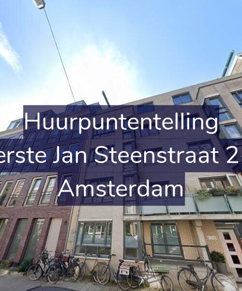 Foto gevel Huurpuntentelling voor Eerste Jan Steenstraat 2-L, Amsterdam
