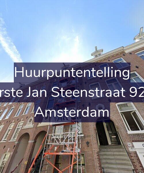 Foto gevel Huurpuntentelling voor Eerste Jan Steenstraat 92-2, Amsterdam