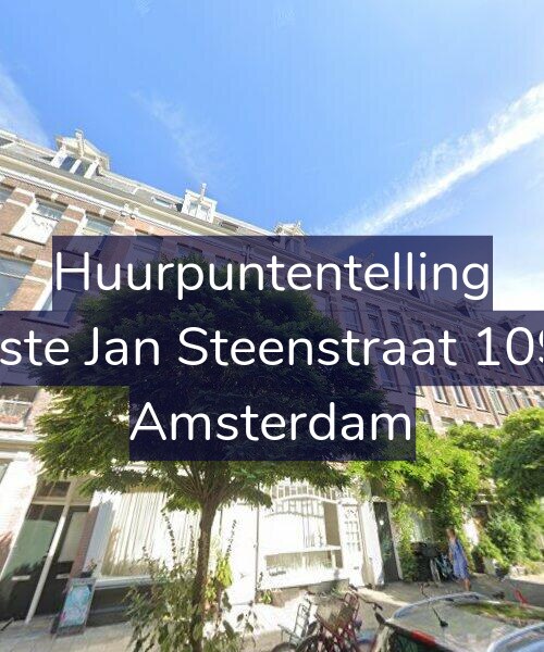 Foto gevel Huurpuntentelling voor Eerste Jan Steenstraat 109-3, Amsterdam