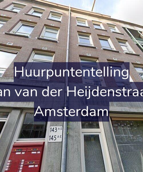 Foto gevel Huurpuntentelling voor Eerste Jan van der Heijdenstraat 145-E, Amsterdam