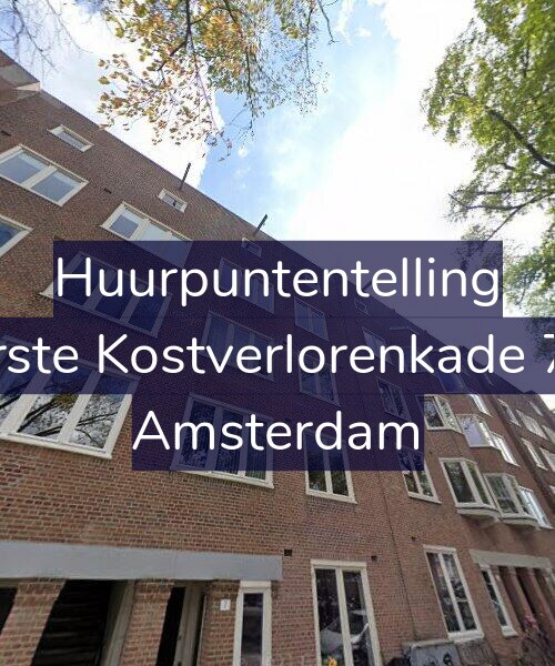 Foto gevel Huurpuntentelling voor Eerste Kostverlorenkade 7-2, Amsterdam