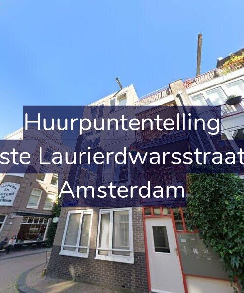 Foto gevel Huurpuntentelling voor Eerste Laurierdwarsstraat 53, Amsterdam