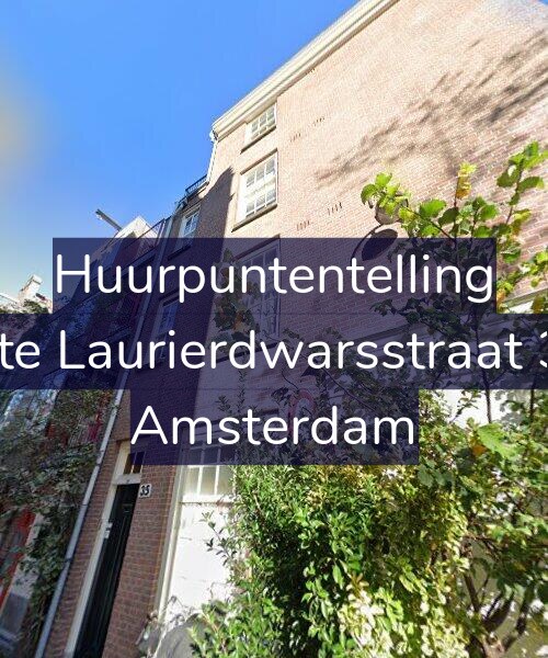 Foto gevel Huurpuntentelling voor Eerste Laurierdwarsstraat 35-1, Amsterdam