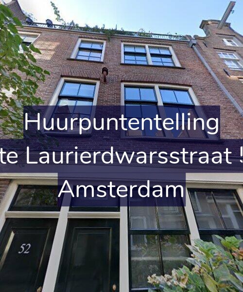 Foto gevel Huurpuntentelling voor Eerste Laurierdwarsstraat 52-1, Amsterdam