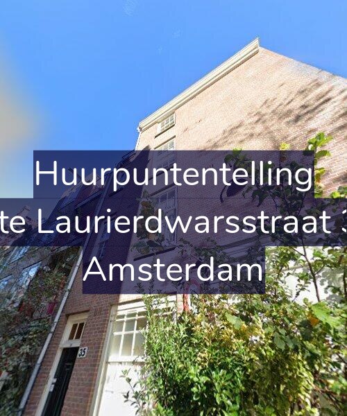 Foto gevel Huurpuntentelling voor Eerste Laurierdwarsstraat 35-2, Amsterdam