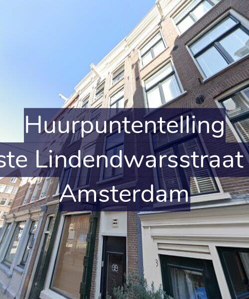 Foto gevel Huurpuntentelling voor Eerste Lindendwarsstraat 1-1, Amsterdam