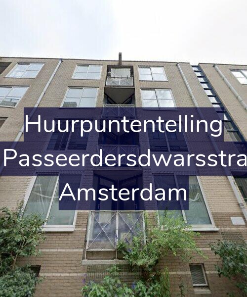 Foto gevel Huurpuntentelling voor Eerste Passeerdersdwarsstraat 5-D, Amsterdam