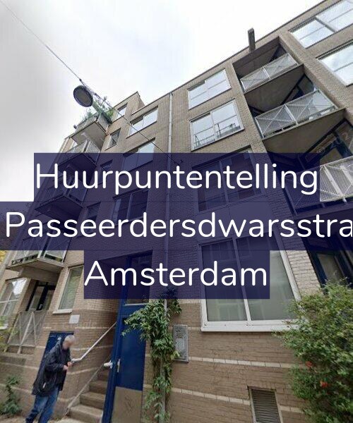 Foto gevel Huurpuntentelling voor Eerste Passeerdersdwarsstraat 3-B, Amsterdam