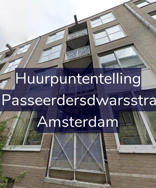 Foto gevel Huurpuntentelling voor Eerste Passeerdersdwarsstraat 9-A, Amsterdam