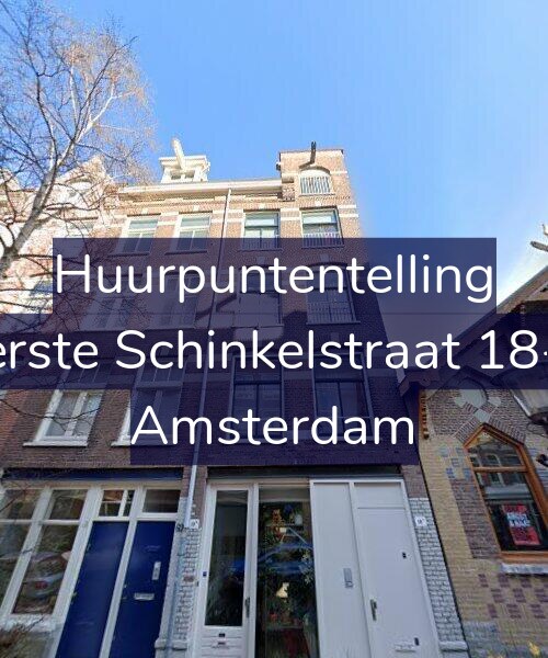 Foto gevel Huurpuntentelling voor Eerste Schinkelstraat 18-B, Amsterdam