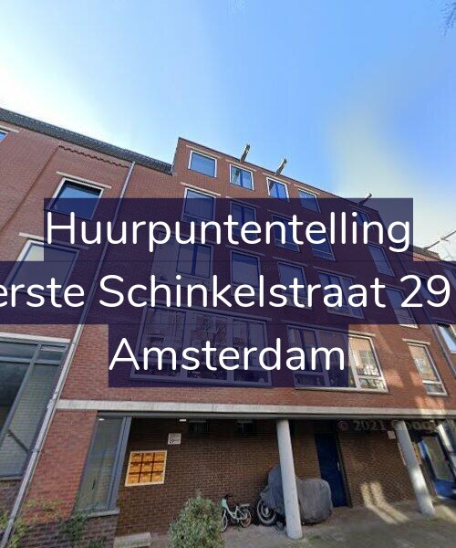 Foto gevel Huurpuntentelling voor Eerste Schinkelstraat 29-E, Amsterdam