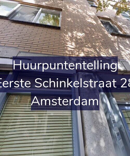 Foto gevel Huurpuntentelling voor Eerste Schinkelstraat 28, Amsterdam