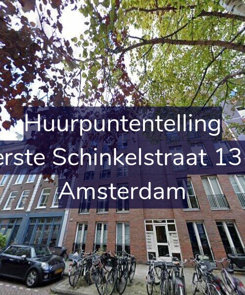 Foto gevel Huurpuntentelling voor Eerste Schinkelstraat 13-K, Amsterdam