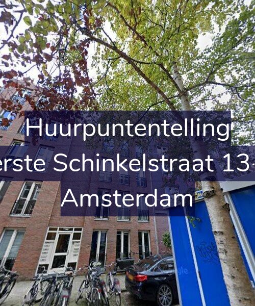 Foto gevel Huurpuntentelling voor Eerste Schinkelstraat 13-D, Amsterdam