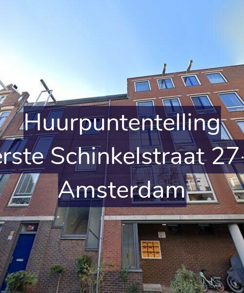 Foto gevel Huurpuntentelling voor Eerste Schinkelstraat 27-A, Amsterdam