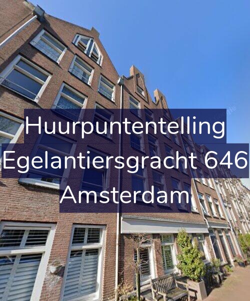 Foto gevel Huurpuntentelling voor Egelantiersgracht 646, Amsterdam