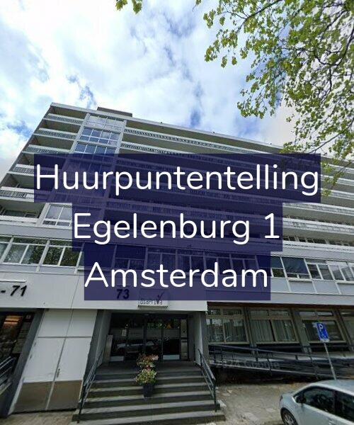 Foto gevel Huurpuntentelling voor Egelenburg 1, Amsterdam