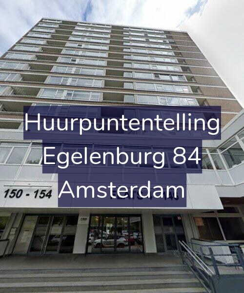Foto gevel Huurpuntentelling voor Egelenburg 84, Amsterdam