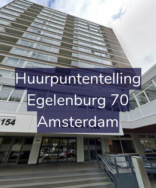 Foto gevel Huurpuntentelling voor Egelenburg 70, Amsterdam