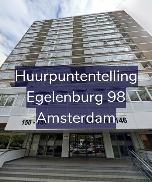 Foto gevel Huurpuntentelling voor Egelenburg 98, Amsterdam