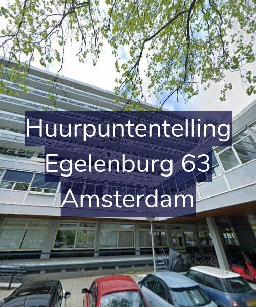 Foto gevel Huurpuntentelling voor Egelenburg 63, Amsterdam