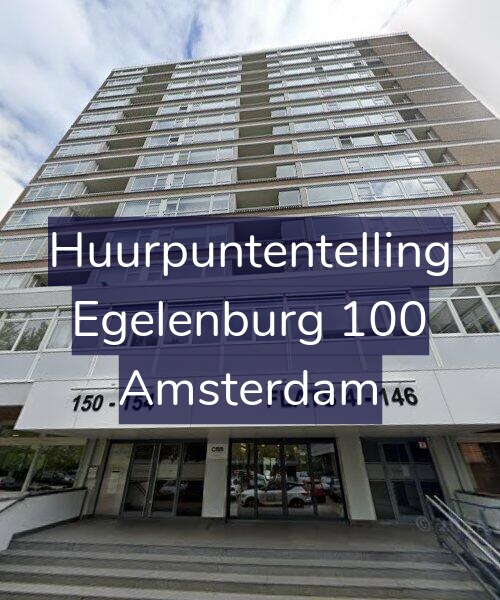 Foto gevel Huurpuntentelling voor Egelenburg 100, Amsterdam