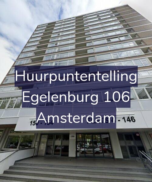 Foto gevel Huurpuntentelling voor Egelenburg 106, Amsterdam