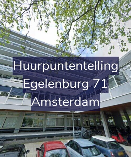 Foto gevel Huurpuntentelling voor Egelenburg 71, Amsterdam