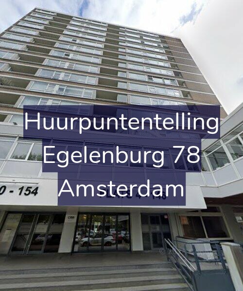 Foto gevel Huurpuntentelling voor Egelenburg 78, Amsterdam