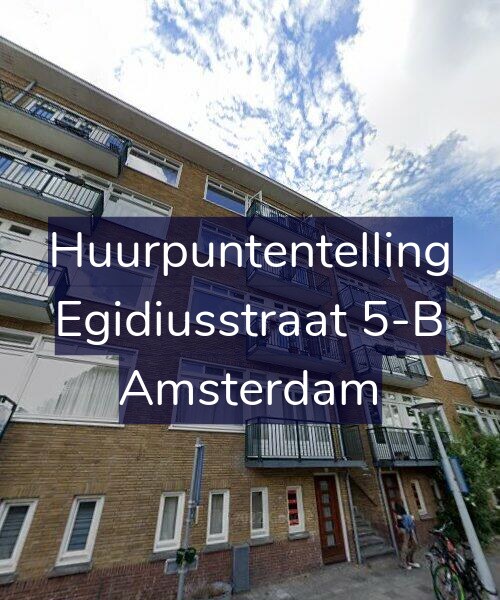 Foto gevel Huurpuntentelling voor Egidiusstraat 5-B, Amsterdam