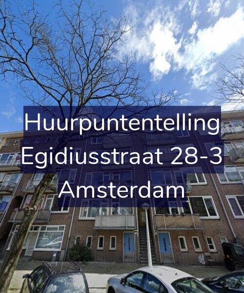 Foto gevel Huurpuntentelling voor Egidiusstraat 28-3, Amsterdam
