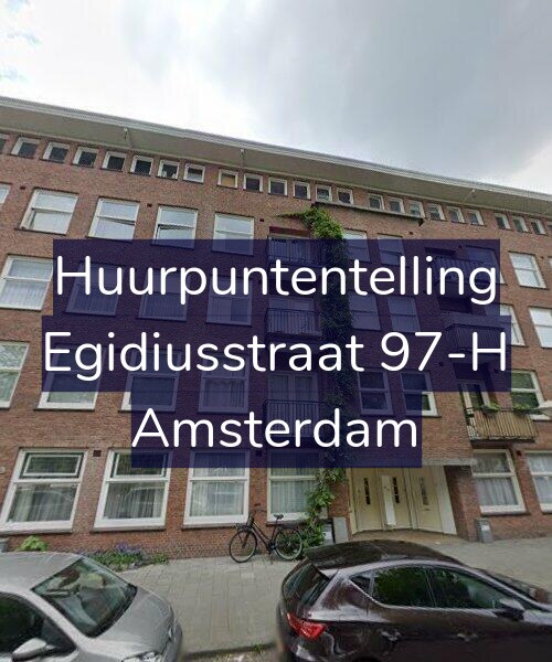 Foto gevel Huurpuntentelling voor Egidiusstraat 97-H, Amsterdam