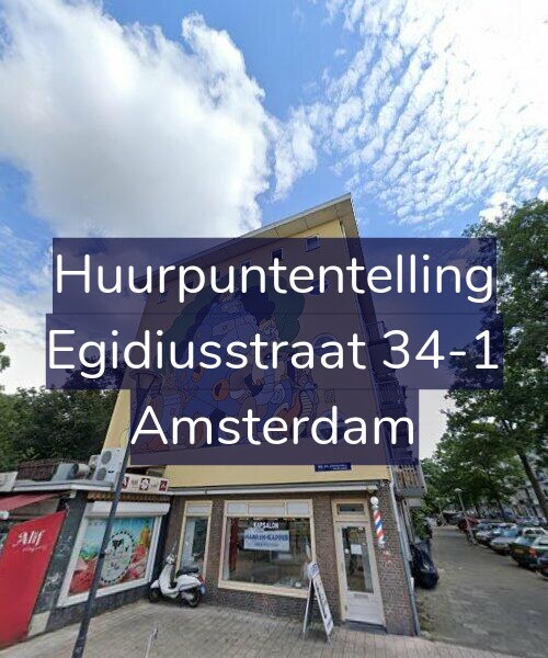 Foto gevel Huurpuntentelling voor Egidiusstraat 34-1, Amsterdam