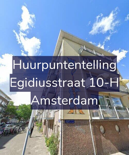 Foto gevel Huurpuntentelling voor Egidiusstraat 10-H, Amsterdam