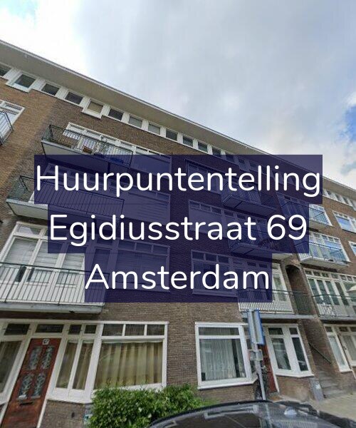 Foto gevel Huurpuntentelling voor Egidiusstraat 69, Amsterdam