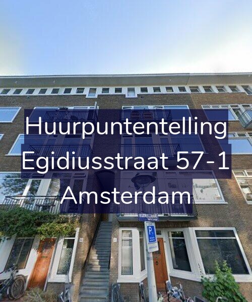 Foto gevel Huurpuntentelling voor Egidiusstraat 57-1, Amsterdam