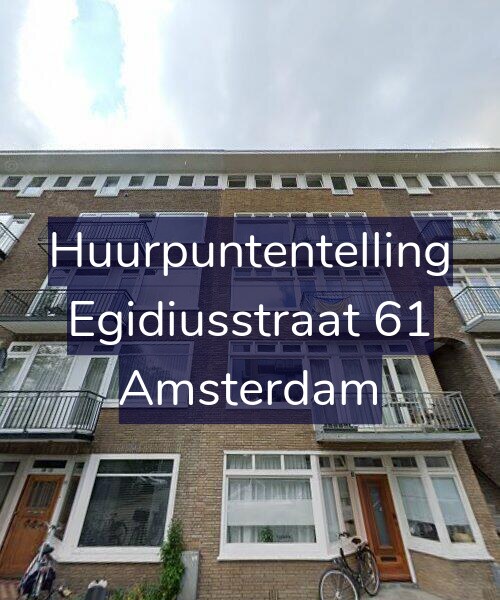 Foto gevel Huurpuntentelling voor Egidiusstraat 61, Amsterdam