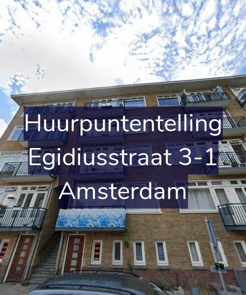 Foto gevel Huurpuntentelling voor Egidiusstraat 3-1, Amsterdam