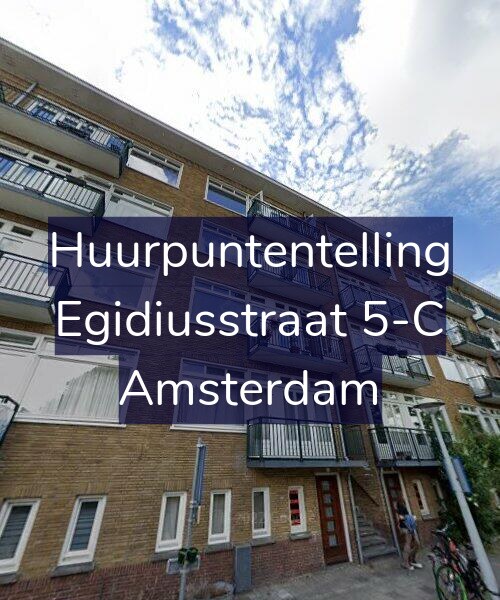 Foto gevel Huurpuntentelling voor Egidiusstraat 5-C, Amsterdam