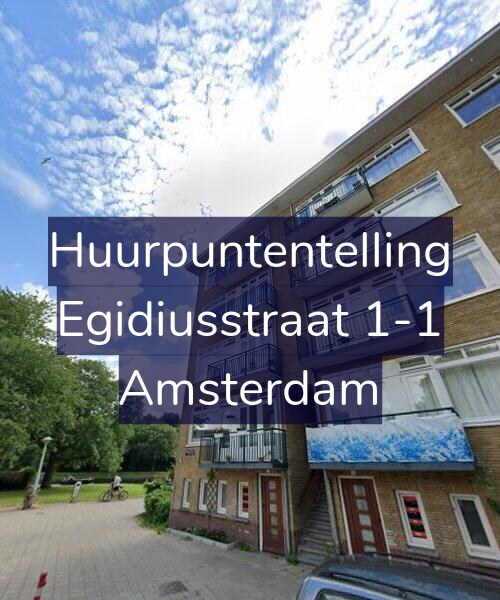 Foto gevel Huurpuntentelling voor Egidiusstraat 1-1, Amsterdam