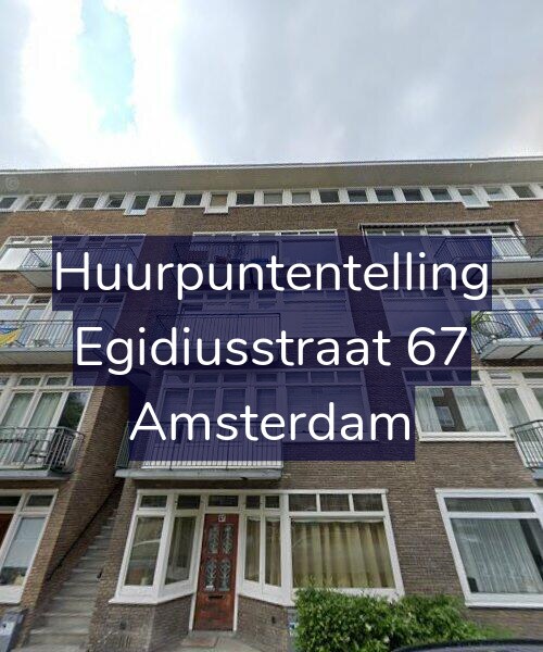 Foto gevel Huurpuntentelling voor Egidiusstraat 67, Amsterdam