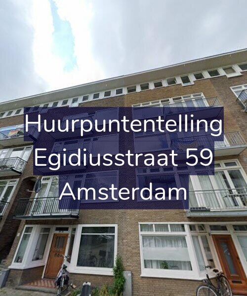 Foto gevel Huurpuntentelling voor Egidiusstraat 59, Amsterdam