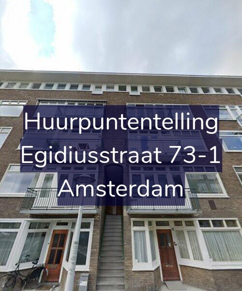Foto gevel Huurpuntentelling voor Egidiusstraat 73-1, Amsterdam